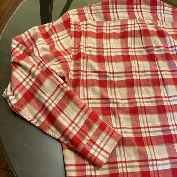 Tyler Boe Red Tan Plaid Flannel Shirt XL Brand New With Tags - Picture 10 of 15